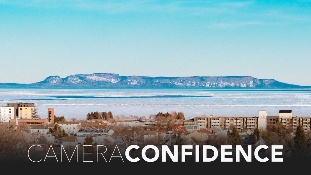 Student using a DSLR camera during the Camera Confidence photography workshop in Thunder Bay